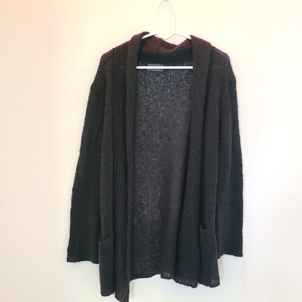 Wooden Ships Green Cardigan Sweater